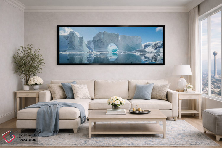 تابلو دکوراتیو Antarctic Peninsula, Antarctica" - "یخچال های شناور در… اثر پانورامیک ایمجز - D5B