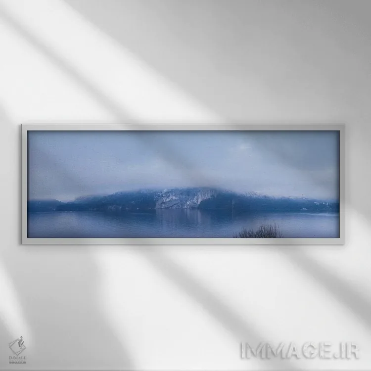 تابلو دکوراتیو Wolfgangsee Lake, Gilgen, St, Salzburgerland, Austria"… اثر پانورامیک ایمجز - نمای قابدار سفید