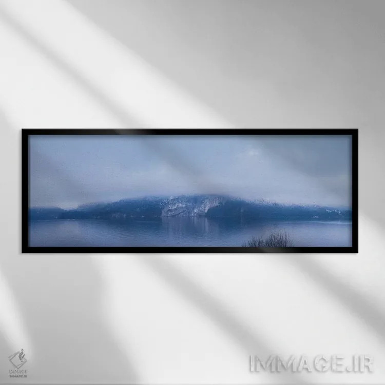 تابلو دکوراتیو Wolfgangsee Lake, Gilgen, St, Salzburgerland, Austria"… اثر پانورامیک ایمجز - نمای قابدار مشکی