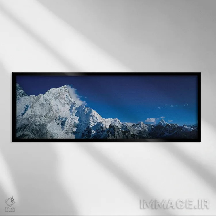 تابلو دکوراتیو Switzerland" - "منظره های شگفت انگیز از آلپ، سوئیس" اثر پانورامیک ایمجز - نمای قابدار مشکی