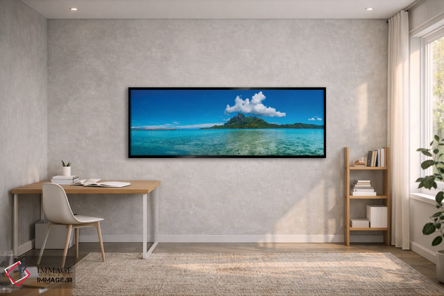 تابلو دکوراتیو Hawaii, USA" - "امواج شدید در حال برخورد به ساحل، هاوای… اثر پانورامیک ایمجز - D1B