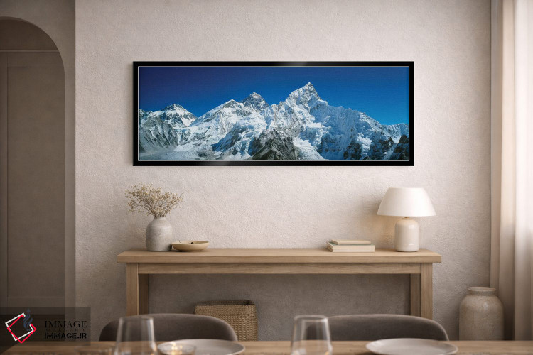 تابلو دکوراتیو Himalayas, Khumba Region, Nepal" - "نمای از زاویه پایین… اثر پانورامیک ایمجز - D2B