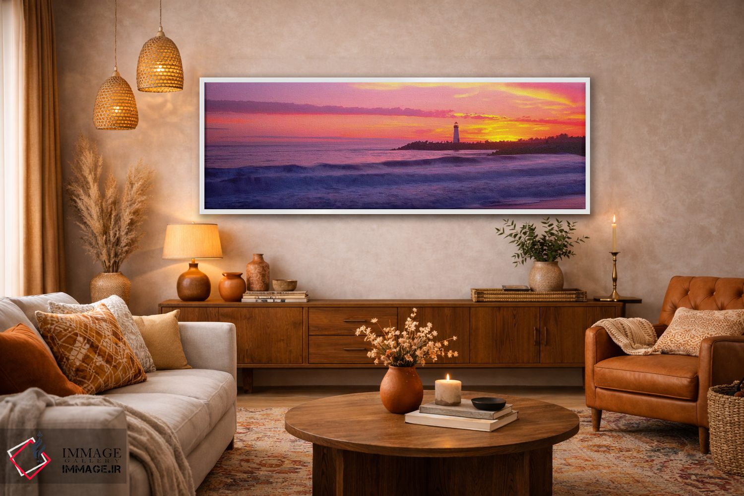 تابلو دکوراتیو Alaska, USA" - "کلبه کوهستانی ایزوله، آلاسکا، ایالات مت… اثر پانورامیک ایمجز - D4W