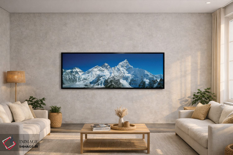 تابلو دکوراتیو Himalayas, Khumba Region, Nepal" - "نمای از زاویه پایین… اثر پانورامیک ایمجز - D4B