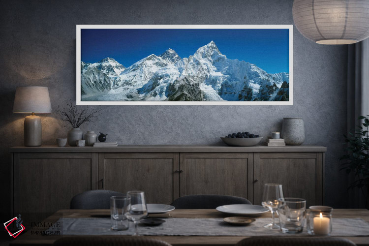 تابلو دکوراتیو Himalayas, Khumba Region, Nepal" - "نمای از زاویه پایین… اثر پانورامیک ایمجز - D3W