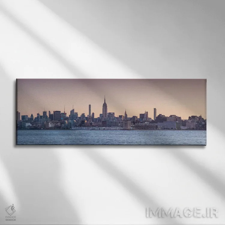 تابلو دکوراتیو New York City, New York State, USA" - "چشم انداز افق من… اثر پانورامیک ایمجز - نمای روبهرو روی دیوار