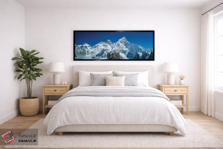 تابلو دکوراتیو Himalayas, Khumba Region, Nepal" - "نمای از زاویه پایین… اثر پانورامیک ایمجز - D6B