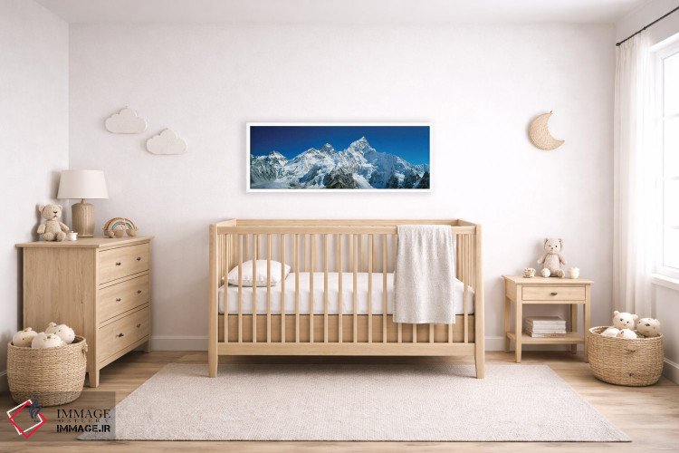 تابلو دکوراتیو Himalayas, Khumba Region, Nepal" - "نمای از زاویه پایین… اثر پانورامیک ایمجز - D5W