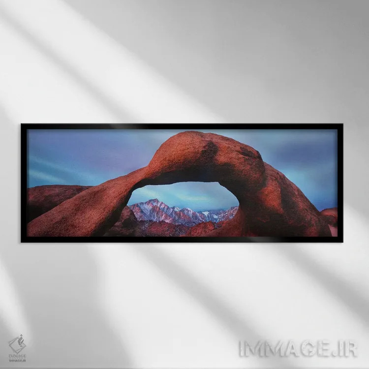 تابلو دکوراتیو Alabama Hills Natural Arch, Mobius Arch, Movie Road, Lo… اثر پانورامیک ایمجز - نمای قابدار مشکی
