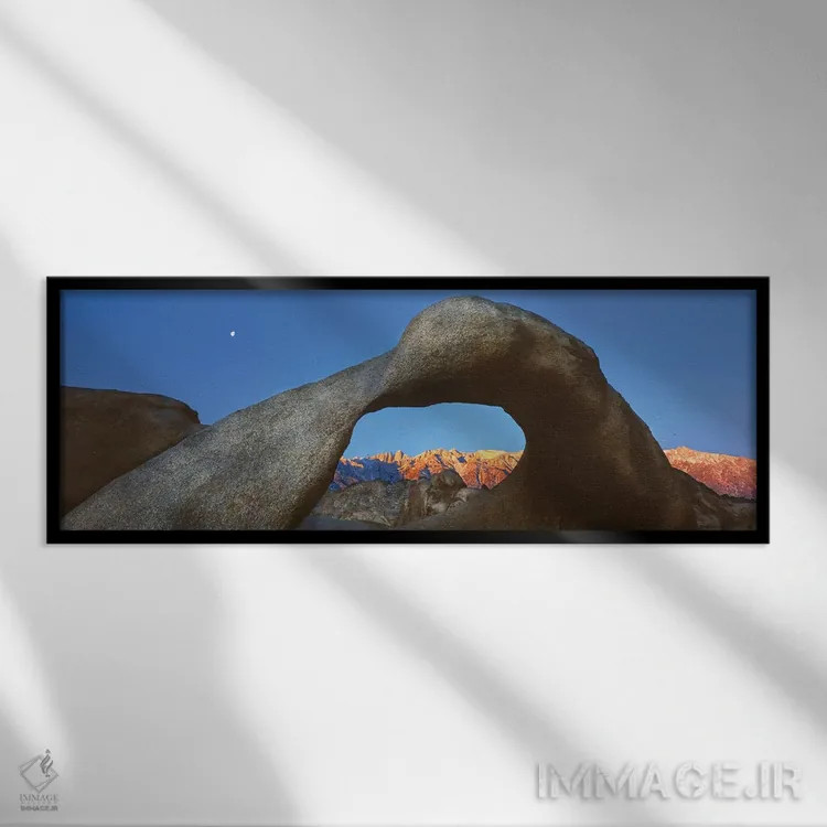 تابلو دکوراتیو Alabama Hills Natural Arch, Mobius Arch, Movie Road, Lo… اثر پانورامیک ایمجز - نمای قابدار مشکی