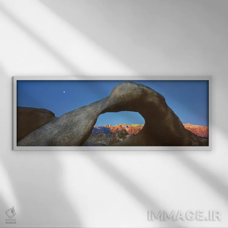 تابلو دکوراتیو Alabama Hills Natural Arch, Mobius Arch, Movie Road, Lo… اثر پانورامیک ایمجز - نمای قابدار سفید