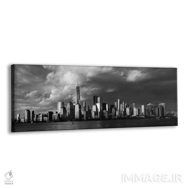تابلو دکوراتیو Freedom Tower, NY" - "غروب خیره کننده شهر نیویورک در سی… اثر پانورامیک ایمجز - نمای پرسپکتیو محصول