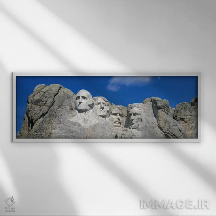 تابلو دکوراتیو South Dakota, USA" - "کوه راش مور، داکوتای جنوبی، آمریک… اثر پانورامیک ایمجز - نمای قابدار سفید