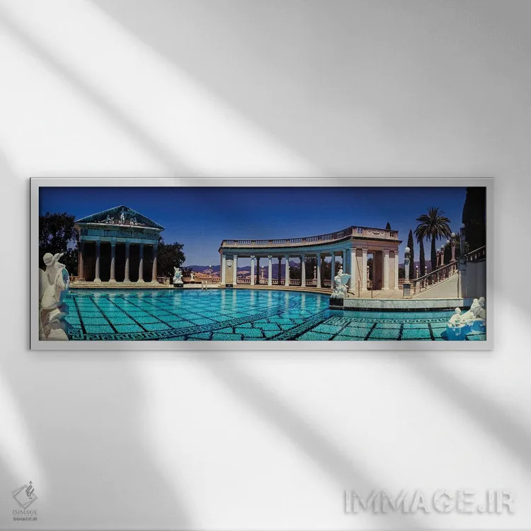 تابلو دکوراتیو San Simeon, San Luis Obispo County, California, USA"… اثر پانورامیک ایمجز - نمای قابدار سفید