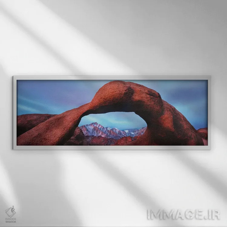 تابلو دکوراتیو Alabama Hills Natural Arch, Mobius Arch, Movie Road, Lo… اثر پانورامیک ایمجز - نمای قابدار سفید
