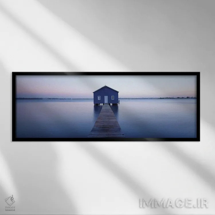 تابلو دکوراتیو Swan River, Matilda Bay, Perth, Western Australia, Aust… اثر پانورامیک ایمجز - نمای قابدار مشکی