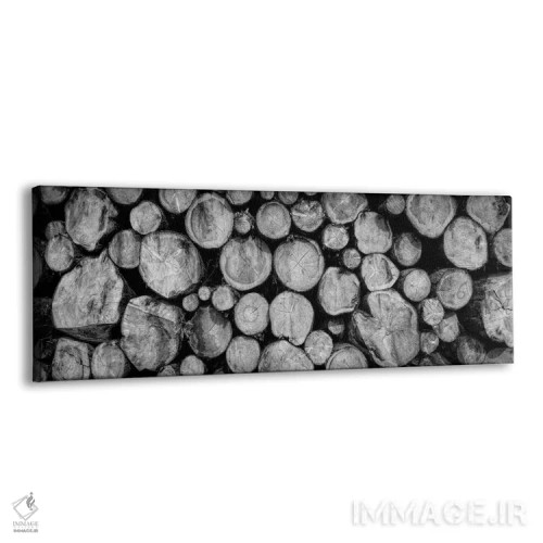 تابلو دکوراتیو توده ای از تنه درختان در نمای نزدیک، فریدن اشتات، بادن… اثر پانورامیک ایمجز - نمای پرسپکتیو محصول