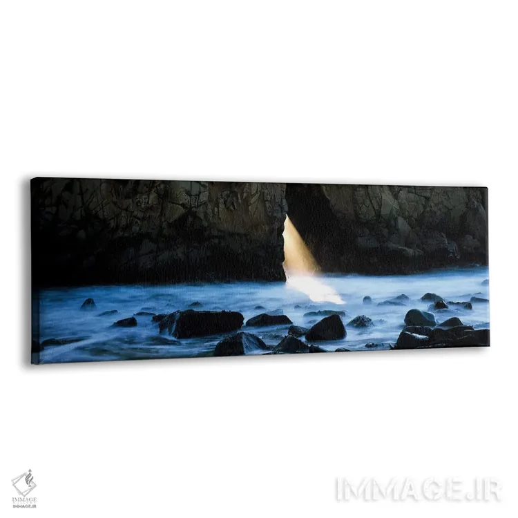 تابلو دکوراتیو سنگ ها در یک رودخانه، قوس پفایفر، بیگ سور، کالیفرنیا، ا… اثر پانورامیک ایمجز - نمای پرسپکتیو محصول