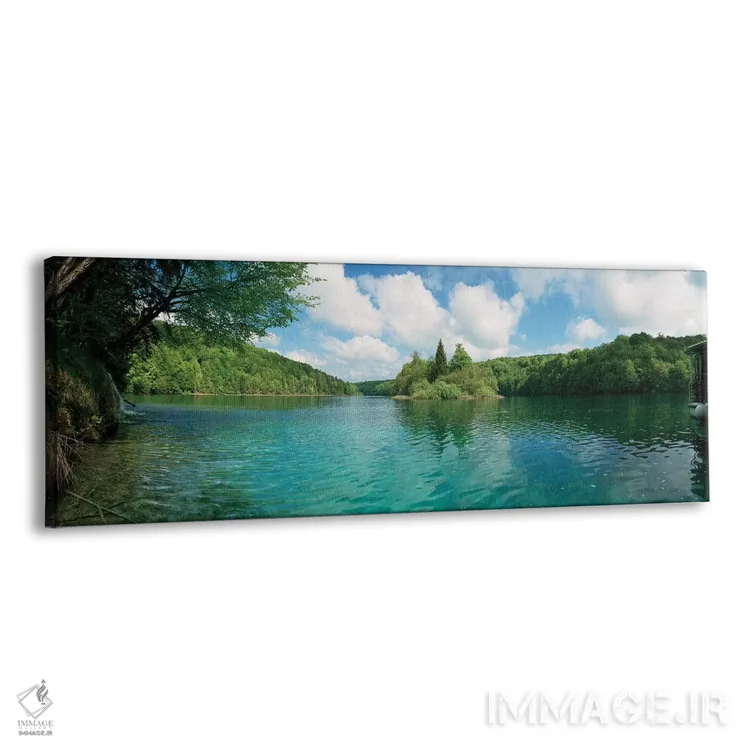 تابلو دکوراتیو نمای زیبای یک دریاچه، پارک ملی دریاچه های پلیتویس، شهرس… اثر پانورامیک ایمجز - نمای پرسپکتیو محصول