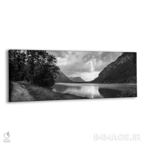 تابلو دکوراتیو نمای زیبا از دریاچه، دریاچه سیلوین اشتاین، بایرن، آلمان اثر پانورامیک ایمجز - نمای پرسپکتیو محصول