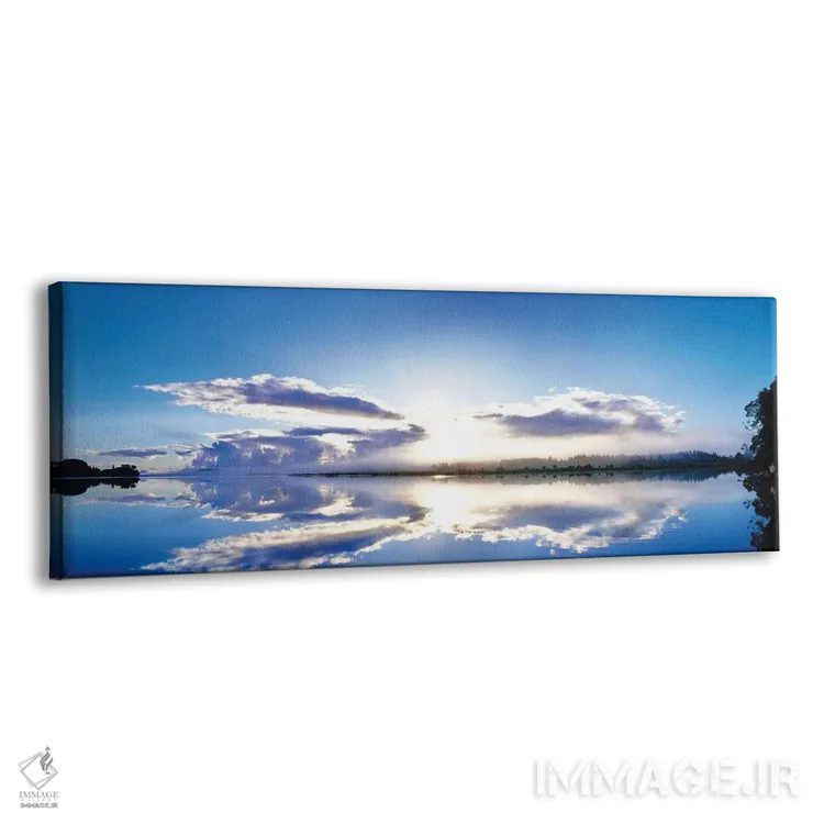 تابلو دکوراتیو "طلوع خورشید منعکس شده بر روی آب، مانگاواهی، نورتلند، ن… اثر پانورامیک ایمجز - نمای پرسپکتیو محصول