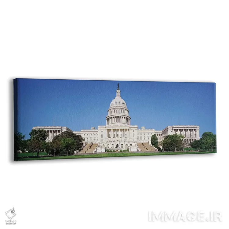 تابلو دکوراتیو "ساختمان کنگره ایالات متحده، واشنگتن دی.سی، ایالات متحد… اثر پانورامیک ایمجز - نمای پرسپکتیو محصول