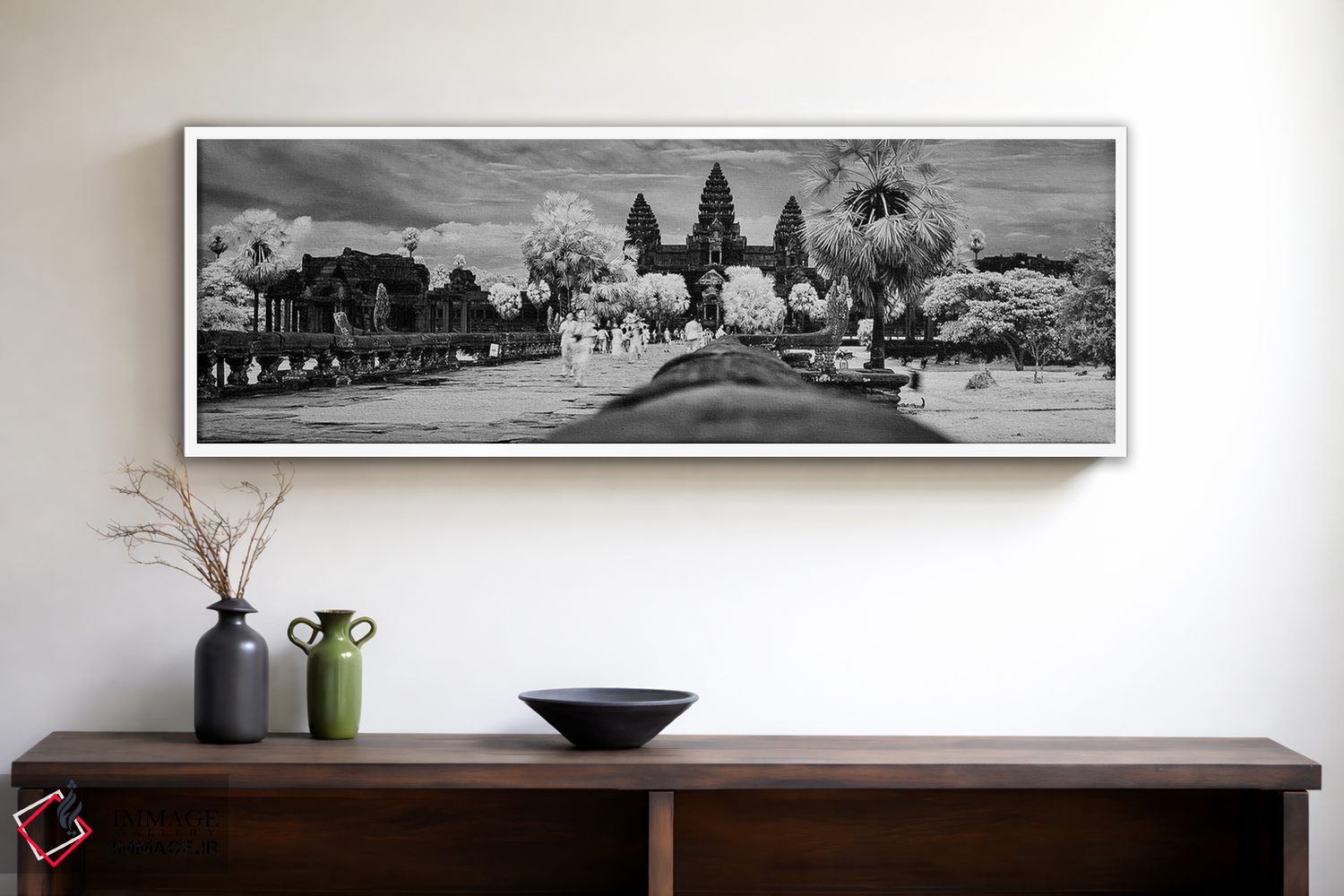 تابلو دکوراتیو "تراس افتخار، آنگکور وات، سیه ریاپ، کامبوج" اثر پانورامیک ایمجز - D1W