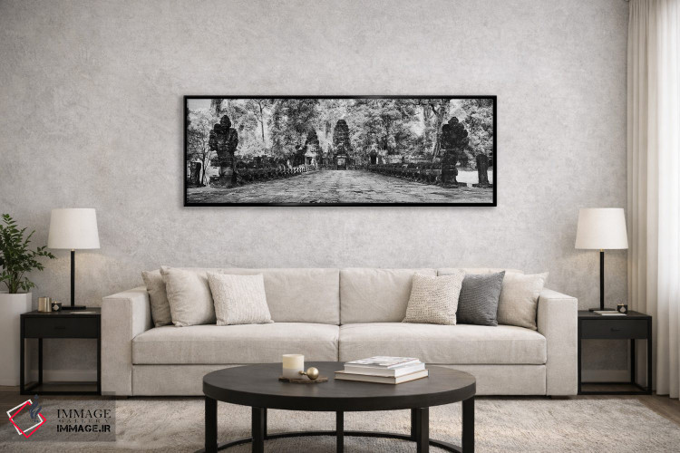 تابلو دکوراتیو "دروازه غربی معبد خمری پراه خان، سیه ریاپ، کامبوج" اثر پانورامیک ایمجز - D6B