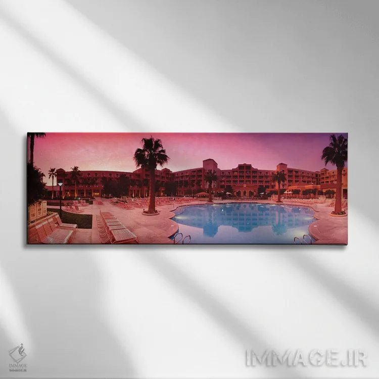 تابلو دکوراتیو استراحتگاه پالم اسپرینگز اثر پانورامیک ایمجز - نمای روبهرو روی دیوار