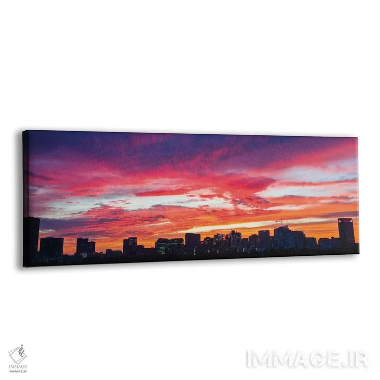 تابلو دکوراتیو چشم انداز غروب رو به مرکز پزشکی و دانشگاه رایس، هیوستون… اثر پانورامیک ایمجز - نمای پرسپکتیو محصول