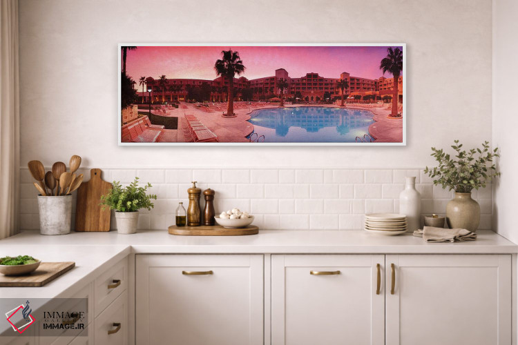 تابلو دکوراتیو استراحتگاه پالم اسپرینگز اثر پانورامیک ایمجز - D1W