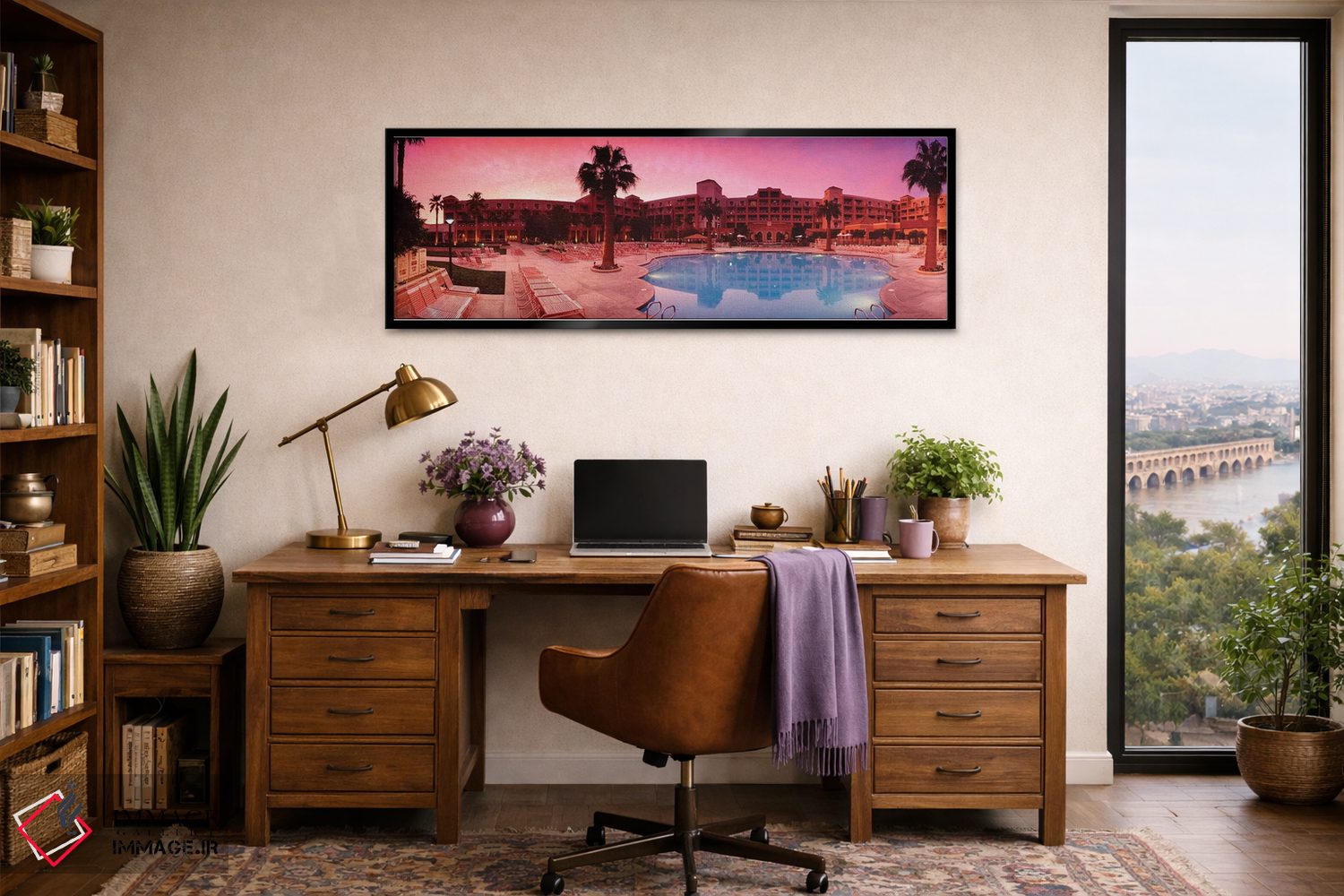 تابلو دکوراتیو استراحتگاه پالم اسپرینگز اثر پانورامیک ایمجز - D3B