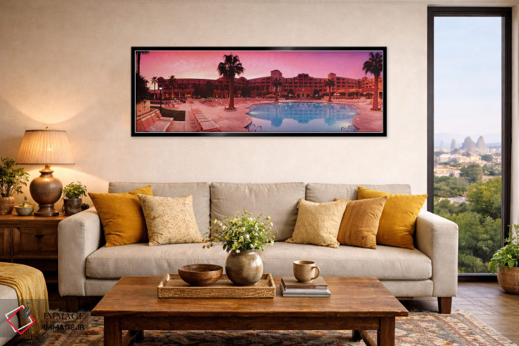 تابلو دکوراتیو استراحتگاه پالم اسپرینگز اثر پانورامیک ایمجز - D6B