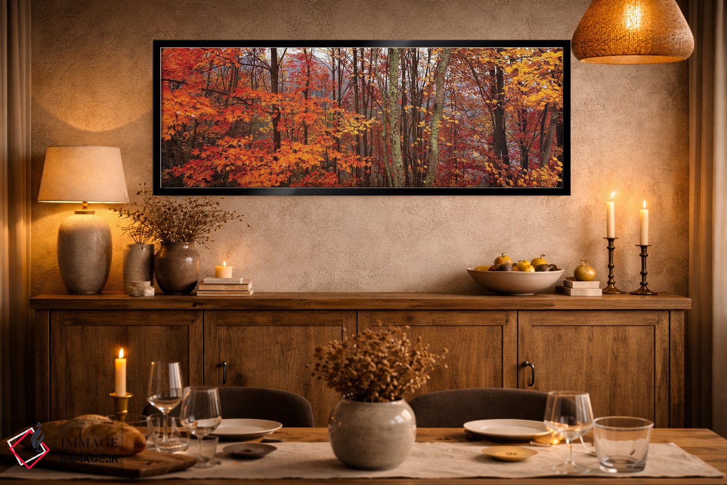 تابلو دکوراتیو درختان پاییزی در پارک ملی کوه های دودی بزرگ، کارولینای… اثر پانورامیک ایمجز - D2B