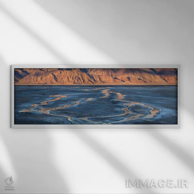 تابلو دکوراتیو باتلاق های نمک در حوضه کاتنبال، رشته کوه پانامنت، پارک… اثر پانورامیک ایمجز - نمای قابدار سفید