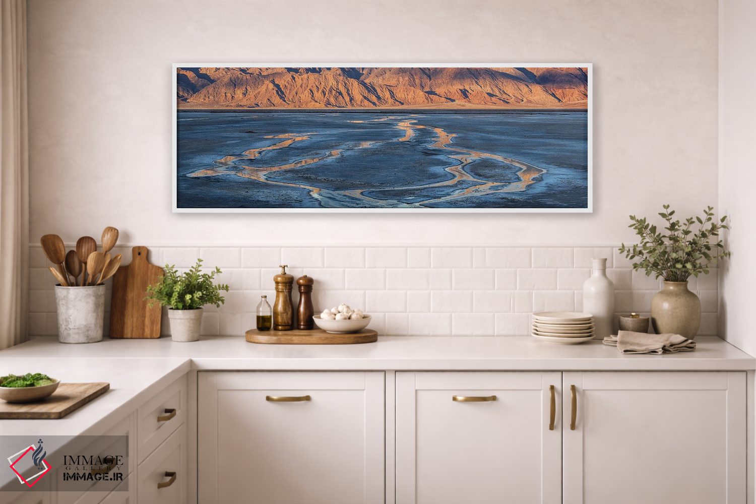 تابلو دکوراتیو باتلاق های نمک در حوضه کاتنبال، رشته کوه پانامنت، پارک… اثر پانورامیک ایمجز - D1W