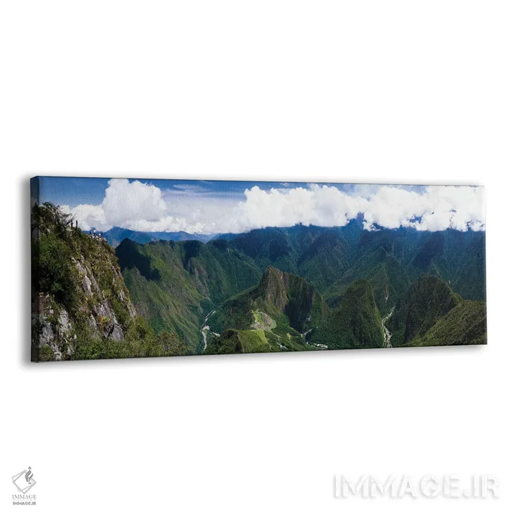 تابلو دکوراتیو خرابه های اینکا در ماچو پیکچو و قله هوئینا پیکچو، آگوآس… اثر پانورامیک ایمجز - نمای پرسپکتیو محصول