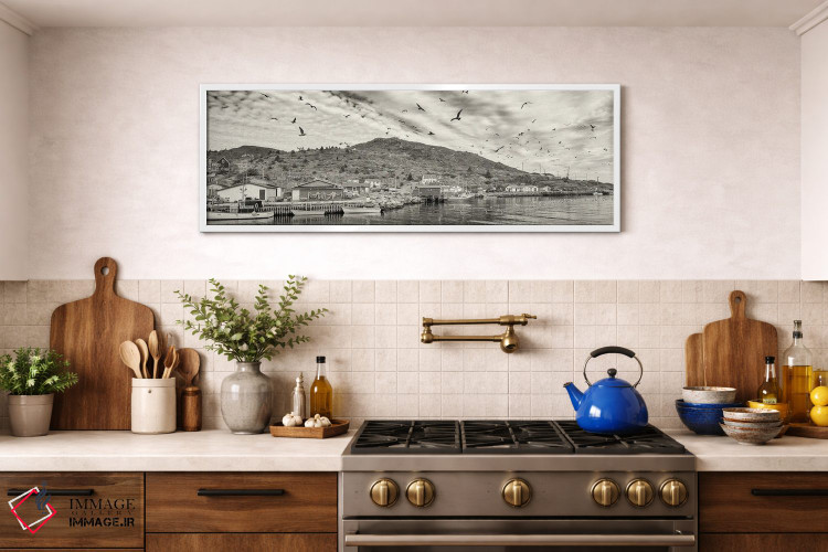 تابلو دکوراتیو قایق های ماهیگیری، پتی هاربر، شبه جزیره آوالون، جزیره ن… اثر پانورامیک ایمجز - D1W