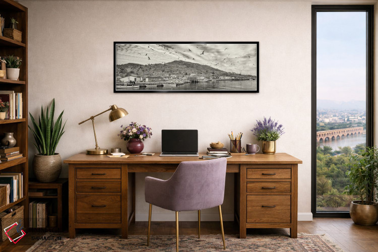 تابلو دکوراتیو قایق های ماهیگیری، پتی هاربر، شبه جزیره آوالون، جزیره ن… اثر پانورامیک ایمجز - D3B