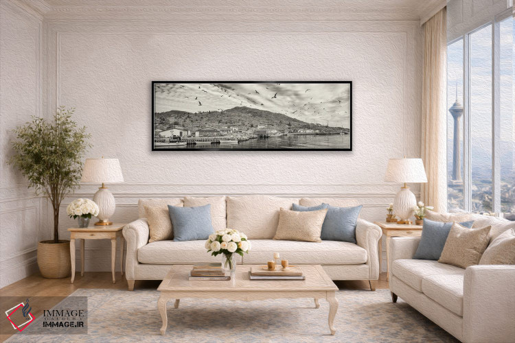 تابلو دکوراتیو قایق های ماهیگیری، پتی هاربر، شبه جزیره آوالون، جزیره ن… اثر پانورامیک ایمجز - D4B