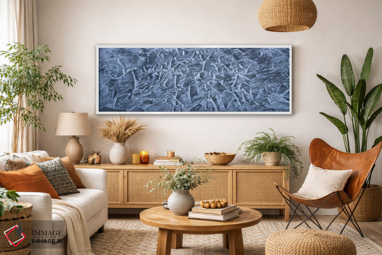 تابلو دکوراتیو یخ های شکسته روی رودخانه سنت لارنس، مونترال، کانادا اثر پانورامیک ایمجز - D2W