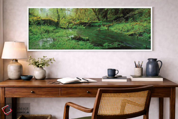 تابلو دکوراتیو جنگل بارانی هوه، پارک ملی المپیک، ایالت واشنگتن، ایالات… اثر پانورامیک ایمجز - D1W