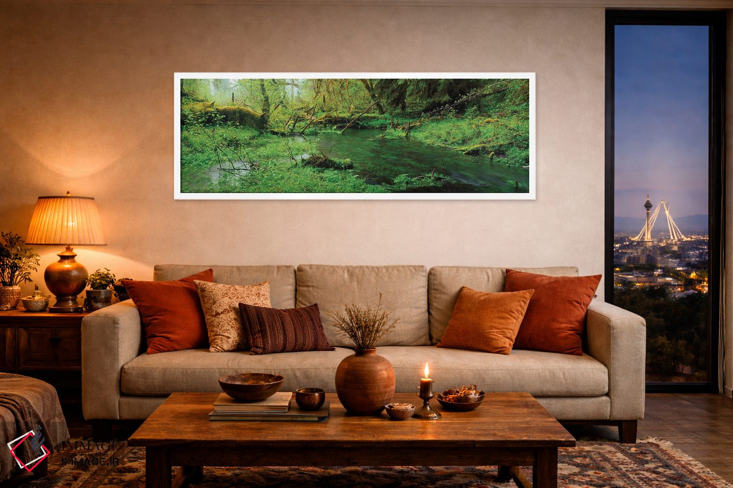 تابلو دکوراتیو جنگل بارانی هوه، پارک ملی المپیک، ایالت واشنگتن، ایالات… اثر پانورامیک ایمجز - D4W