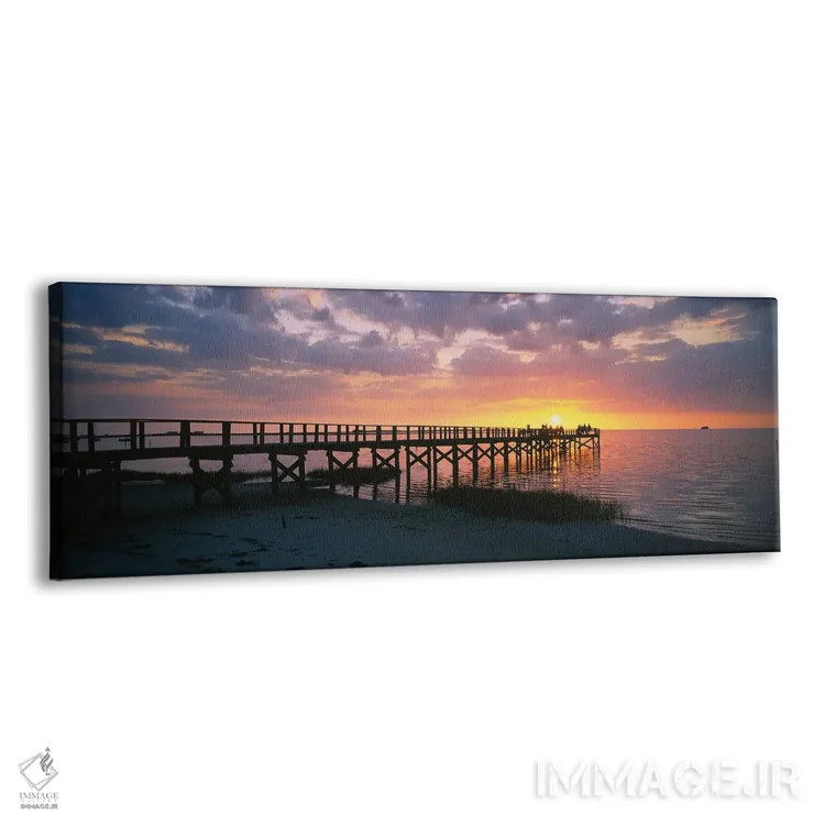 تابلو دکوراتیو Crystal Beach, Florida, USA" - "پیری بر روی ساحل، ساحل… اثر پانورامیک ایمجز - نمای پرسپکتیو محصول