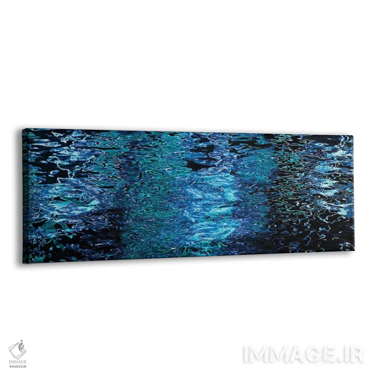 تابلو دکوراتیو انعکاس ها بر سطح آب در شب اثر پانورامیک ایمجز - نمای پرسپکتیو محصول