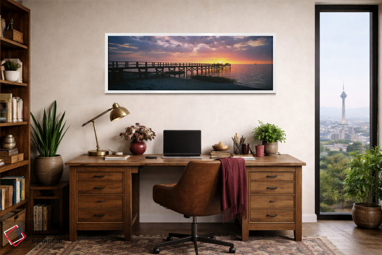 تابلو دکوراتیو Crystal Beach, Florida, USA" - "پیری بر روی ساحل، ساحل… اثر پانورامیک ایمجز - D1W