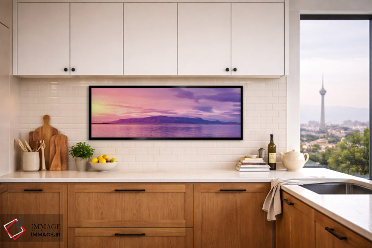 تابلو دکوراتیو Reykjavik, Iceland" - "کوه اسجا در غروب، ریکیاویک، ایسل… اثر پانورامیک ایمجز - D6B