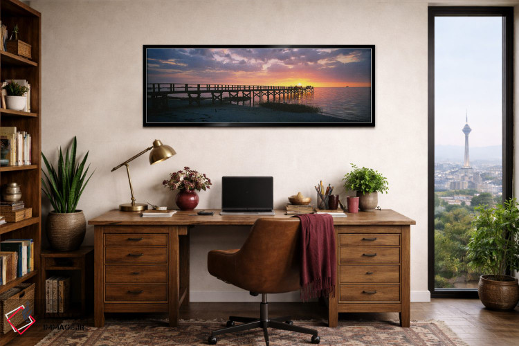 تابلو دکوراتیو Crystal Beach, Florida, USA" - "پیری بر روی ساحل، ساحل… اثر پانورامیک ایمجز - D2B