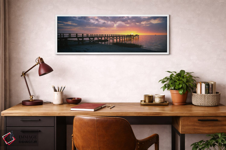 تابلو دکوراتیو Crystal Beach, Florida, USA" - "پیری بر روی ساحل، ساحل… اثر پانورامیک ایمجز - D3W
