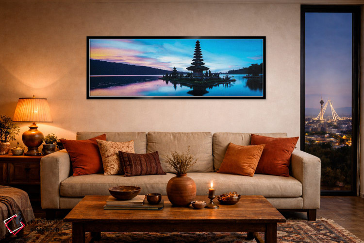 تابلو دکوراتیو Bedugal, Bali, Indonesia" - "معبد پورا اولون دانو براتا… اثر پانورامیک ایمجز - D5B